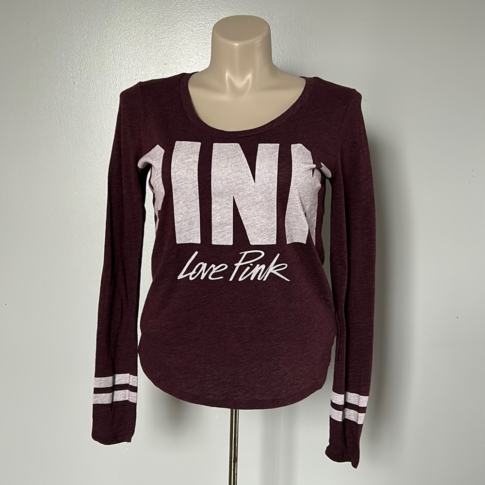 Pink Victoria’s Secret Long Sleeve Tee Sz L